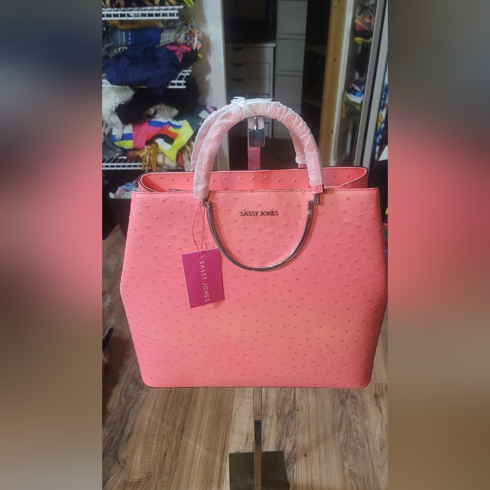 Ostrich Sassy Jones Large purse
